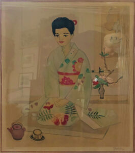 Ejnar Jolin "Geisha" Litografi 76x65 cm