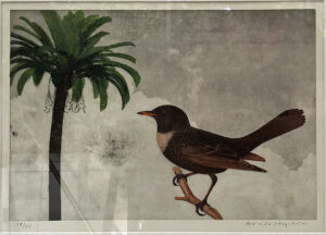 Arnold Hagström "Fågel" Litografi 58x67cm