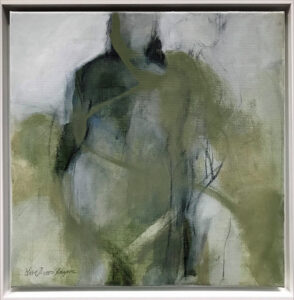 Lisa Persson Baagöe "I en tanke" Olja 43x43 cm