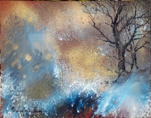 Rosmarie Mortensen "Höst" Akryl 72x92 cm