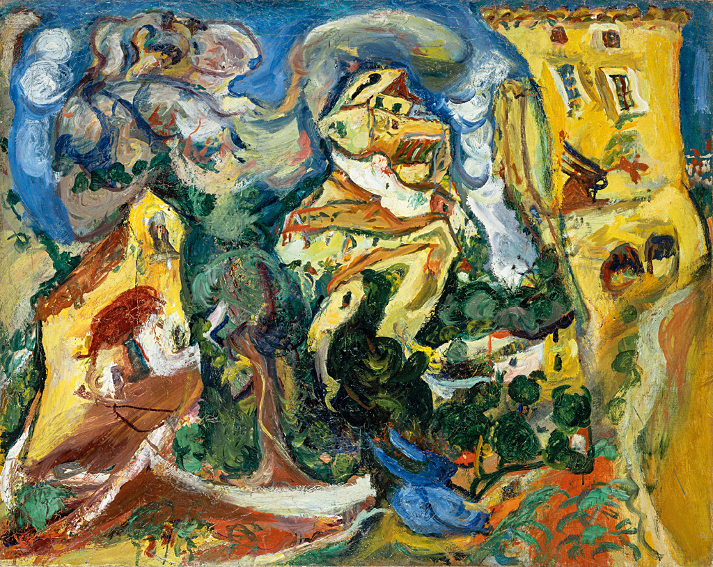 Chaim Soutine, Le Village, Olja,1923