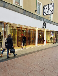 NK:s entré från Fredsgatan i Göteborg