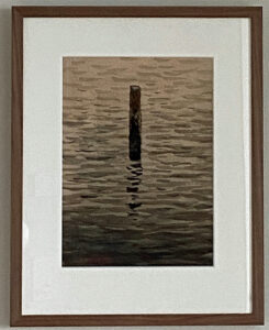 P-O Netterblad "Var är måsen?" Akvarell, 44x35 cm