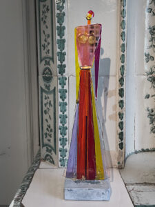 Ingrid Leonardsson Glasskulptur, höjd 45 cm