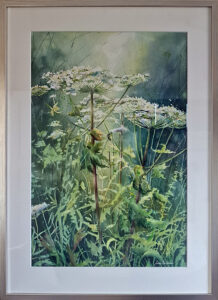 Lena Kalenius "Jätteloka" Akvarell, 70x50 cm