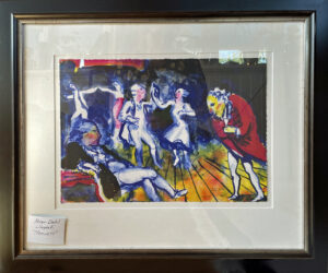 Peter Dahl "Menuett" Litografi, 30x43 cm